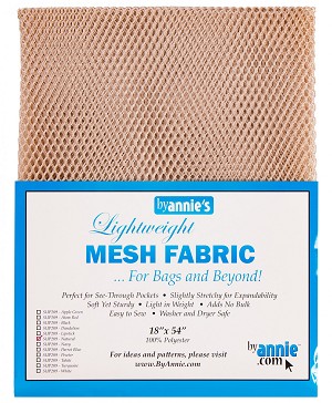 Lightweight Mesh Fabric Prepackaged 18 x 54 Natural by Annie 