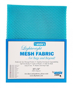 Lightweight Mesh Fabric Prepackaged 18 x 54 Parrot Blue by Annie 