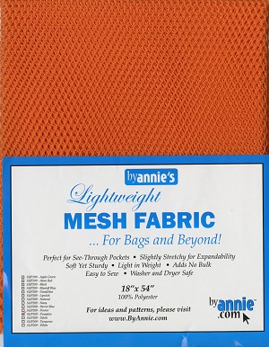 Lightweight Mesh Fabric Prepackaged 18 x 54 Pumpkin by Annie 