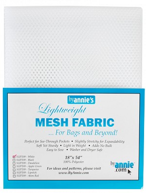 Lightweight Mesh Fabric Prepackaged 18 x 54 White by Annie 