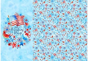 Celebrate the Seasons T4907 592 July Digital Panel Hoffman 
