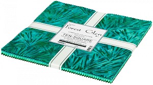 Forest Glen Artisan Batiks 10 Inch Layer Cake Squares Robert Kaufman 
