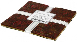 Autumn Trails Artisan Batik 10 Inch Layer Cake Squares Kaufman 