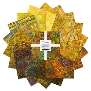 Terrain 10 Inch Layer Cake Squares Artisan Batik Robert Kaufman 