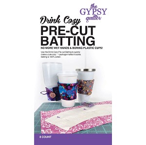 Drink Cozy Precut Batting with Elastic Loops Bundle 