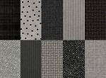 Woolies Flannel 1 Yard Bundle Black Grey Maywood Studio 