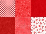 Playtime Flannel Basics Red Half Yard Bundle Maywood Studio 