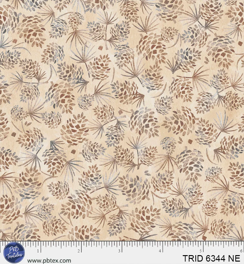 Trail Ridge 6344 NE Packed Pine Cones P and B Textiles 