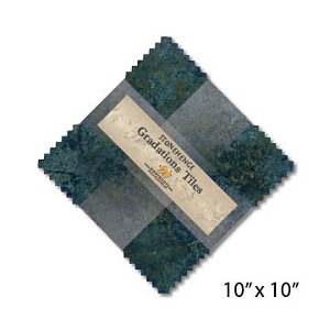 Stonehenge Gradations Tiles Blue Planet Layer Cake , Northcott 