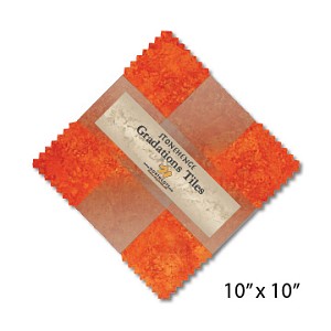 Stonehenge Gradations Tiles Sunglow Layer Cake , Northcott 