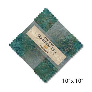 Stonehenge Gradations Tiles Oxidized Copper Layer Cake , Northcott 