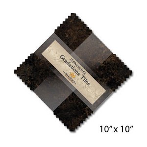 Stonehenge Gradations Tiles Onyx Layer Cake , Northcott 