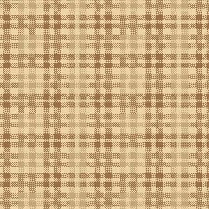 Primo Plaid Flannel U121 0140 Tan Marcus Fabrics 