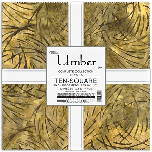 Umber Artisan Batik 10 Inch Layer Cake Squares Robert Kaufman 