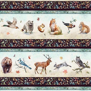 Forest Tales V5205 16 Sky Border Print Digital Hoffman 