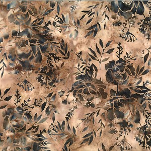 Bali Batik Mixed Floral Leaves W2578 179 Toast Hoffman 