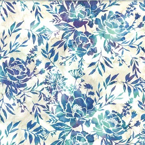 Bali Batik Mixed Floral Leaves W2578 518 Splash Hoffman 