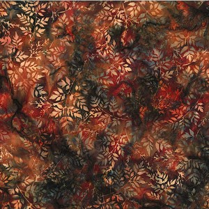 Bali Batik Packed Leaves W2579 614 Bohemian Hoffman 