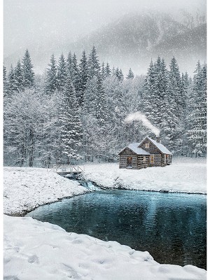 Off the Grid Digital W5378 597 Winter Cabin Hoffman 
