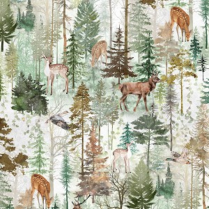 Tree Line Digital W5434 345 Animals Fawn Hoffman 