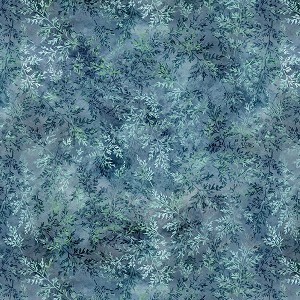 Tree Line Digital W5436 92 Ditsy Leaves Slate Hoffman 