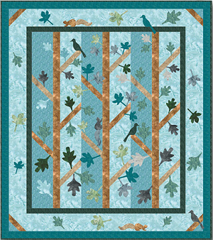 1895 Walk in the Park Hand dyed Watercolor Batik Quilt Kit Hoffman 