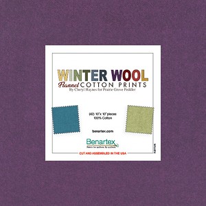 Winter Wool Flannel 10 Inch Layer Cake Squares Benartex 