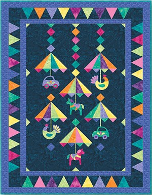 1895 Whimsy and Wonder Hand dyed Watercolor Batik Quilt Kit Hoffman 