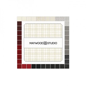 Woolies Flannel 5 Inch Charm Pack Squares Winterberries Maywood Studio 