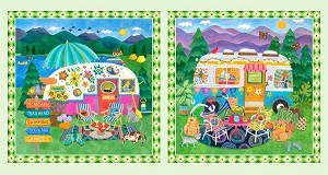 Wanderlust 4612 PA Placemat Panel P and B Textiles 