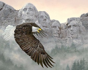 Digital Spirit of the Forefathers Panel WW31219C1 by Checker, David Textiles 