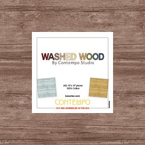 Washed Wood 10 Inch Layer Cake Squares, Contempo by Benartex 