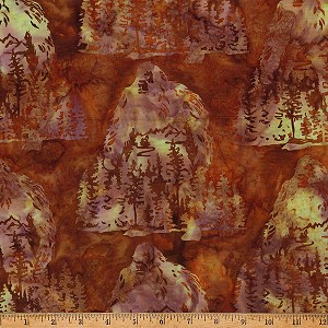 Bigfoot Forest Bali Batik X2641 573 Pecan Hoffman 