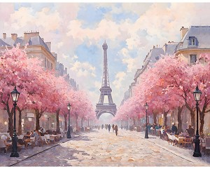 Bonjour Belle X5722 482 Eiffel Tower Panel Hofman 