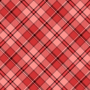 Joyful Winter Digital Y3815 4 Diagonal Plaid Light Red Clothworks 