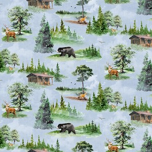 Back Country Y3854 87 Light Denim Digital Scenic Toile Clothworks 
