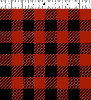Quilt Minnesota 2024 Y4183 82 Red Digital Plaid Clothworks 